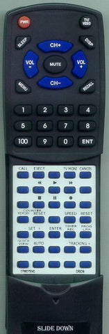 ORION TVCR0950B Replacement Remote