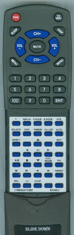 SANSUI SLED4650 Replacement Remote