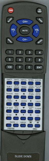 BR RT076D0FH020 Replacement Remote