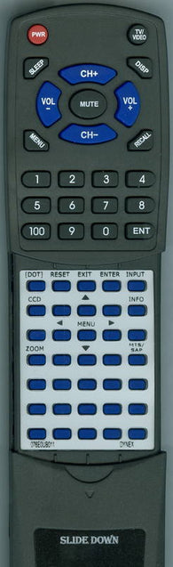 DYNEX RT076E0UB011 Replacement Remote