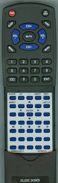 HITACHI 076K0UV011 Replacement Remote