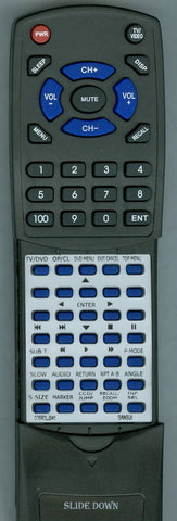 SANSUI HDLCDVD195B Replacement Remote