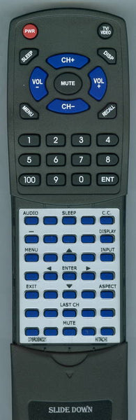 HITACHI L40A105 Replacement Remote