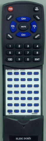 AUDIOVOX RT0891940 Replacement Remote