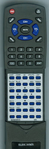 VIZIO 098GRABD8NEVZU Replacement Remote