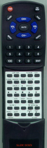 GO VIDEO RT109050RM Replacement Remote