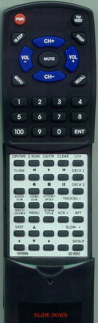 GO VIDEO RT109755RM Replacement Remote