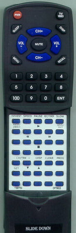 OPTIMUS MODEL61 Replacement Remote