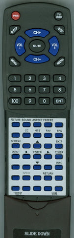 VIORE 118020187 Replacement Remote
