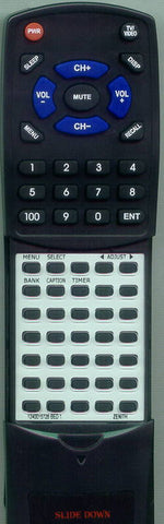 ZENITH 1240015728 Replacement Remote