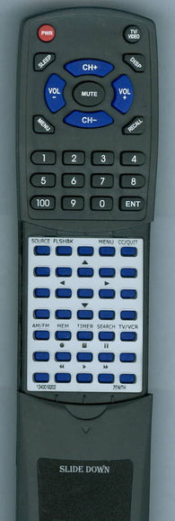 ZENITH VRS426HF Replacement Remote
