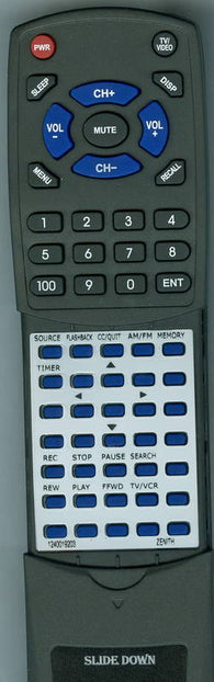ZENITH VRL4210HF Replacement Remote