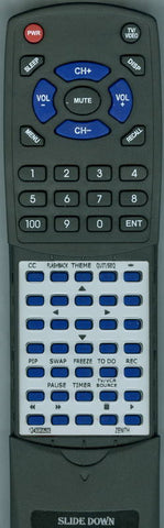 ZENITH SM2745MK8 Replacement Remote