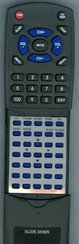 ZENITH SR3547RKMAIN Replacement Remote