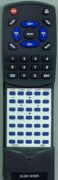 ZENITH Z60Z83R Replacement Remote