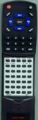ZENITH H25D39YMASTER Replacement Remote