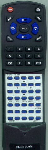 ZENITH MBR3457Z Replacement Remote