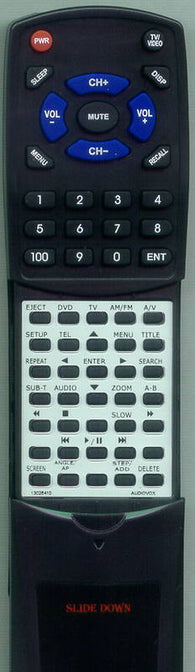 AUDIOVOX VE726 Replacement Remote