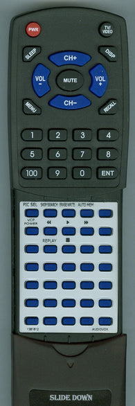 AUDIOVOX VOH642 Replacement Remote