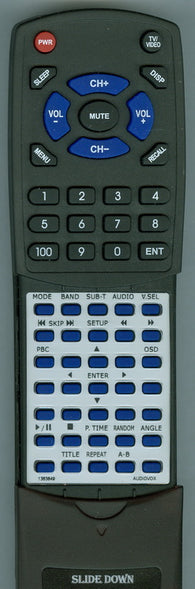 AUDIOVOX RT1363849 Replacement Remote