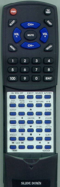 AUDIOVOX VOD1023 Replacement Remote