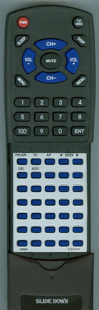 AUDIOVOX VE705 Replacement Remote