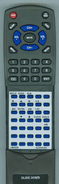 AUDIOVOX RT1364230 Replacement Remote