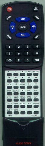 AUDIOVOX FPE2006DV Replacement Remote