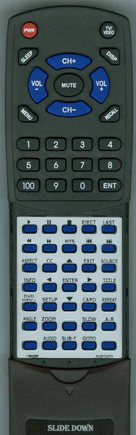 AUDIOVOX FPE1906DV Replacement Remote