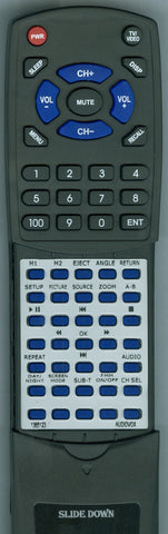 AUDIOVOX AVXMTG10UHD Replacement Remote