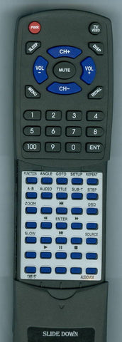 AUDIOVOX DS9849 Replacement Remote