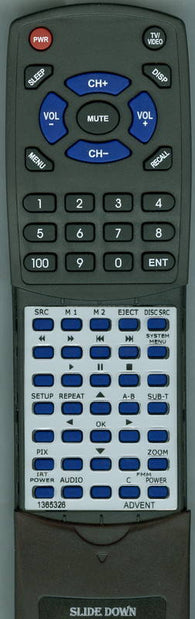 ADVENT ADVDLX10A Replacement Remote