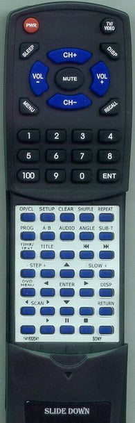 SONY DVP330 Replacement Remote