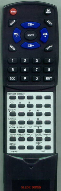 SONY HCDEX1 Replacement Remote