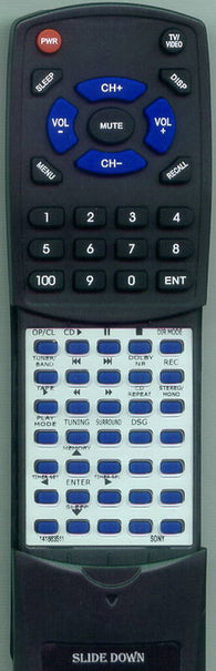 SONY HCDED2 Replacement Remote