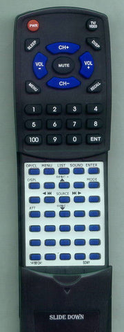 SONY RT141881241 Replacement Remote