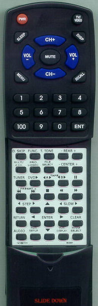 SONY HCDZX70DVD Replacement Remote