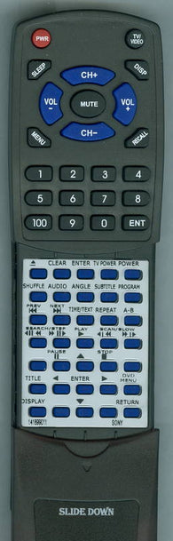 SONY DVPD116A Replacement Remote