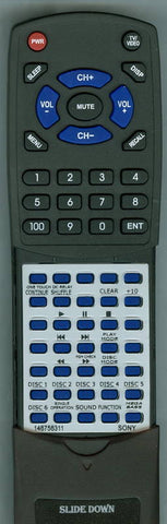SONY RT146756311 Replacement Remote
