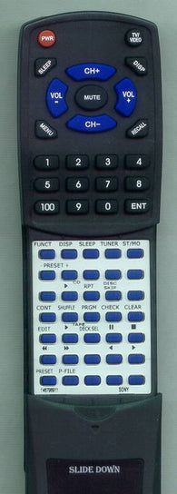SONY HCDD560 Replacement Remote