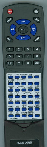 SONY MDP650 Replacement Remote
