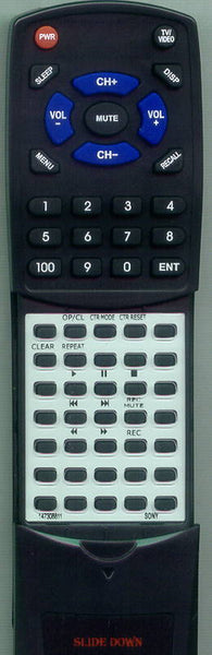 SONY DTCA6 Replacement Remote