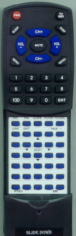 SONY RT147318313 Replacement Remote