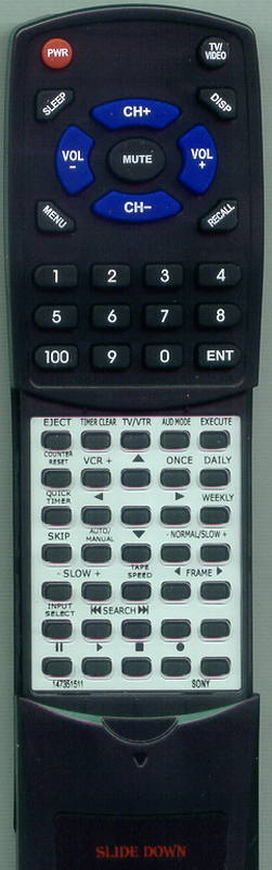 SONY SLV600HF Replacement Remote Control