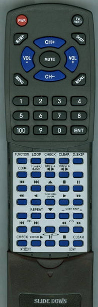 SONY HCDH771 Replacement Remote