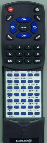 SONY TCWE405 OPTIONAL Replacement Remote