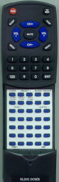 SONY STRD400SS Replacement Remote