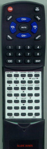 SONY MHCRX70 Replacement Remote
