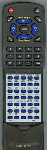 SONY CDP-CX445 Replacement Remote
