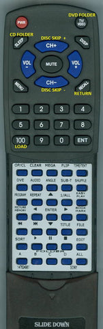 SONYINSERT RMTD124A Replacement Remote